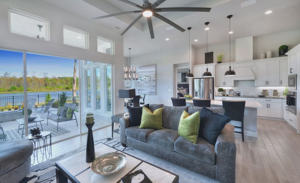 Furnished interior view inside a new home in Mosaic, Daytona Beach (Image 25). Furnished interior view inside a new home in Mosaic, Daytona Beach (Image 25).