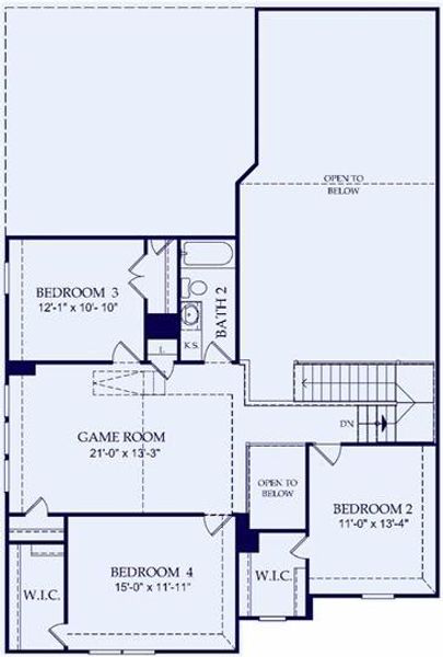 2D floor plan layout of this home in Lago Mar, Texas City, TX (Image 3).