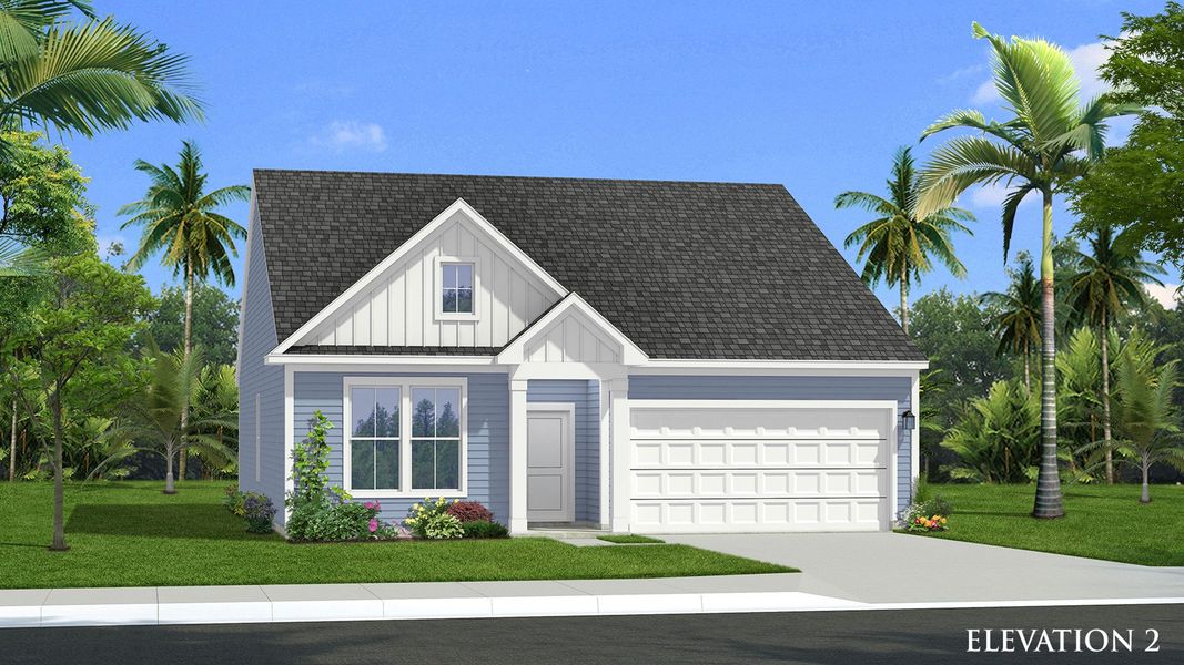 Representative exterior photo of a completed home built from the Avondale by DRB Homes in Station Pointe, Angier, NC (Image 21).