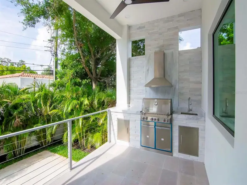 Exterior details and patio area of a home in , Tampa (Image 4). Exterior details and patio area of a home in , Tampa (Image 4).