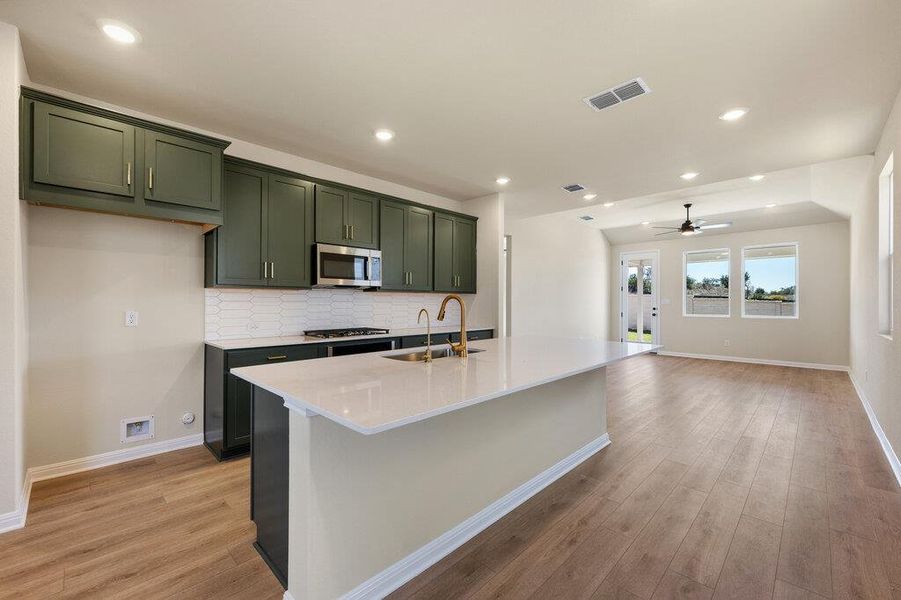 Furnished interior view inside a new home in Cannon Ranch, Dripping Springs (Image 11).