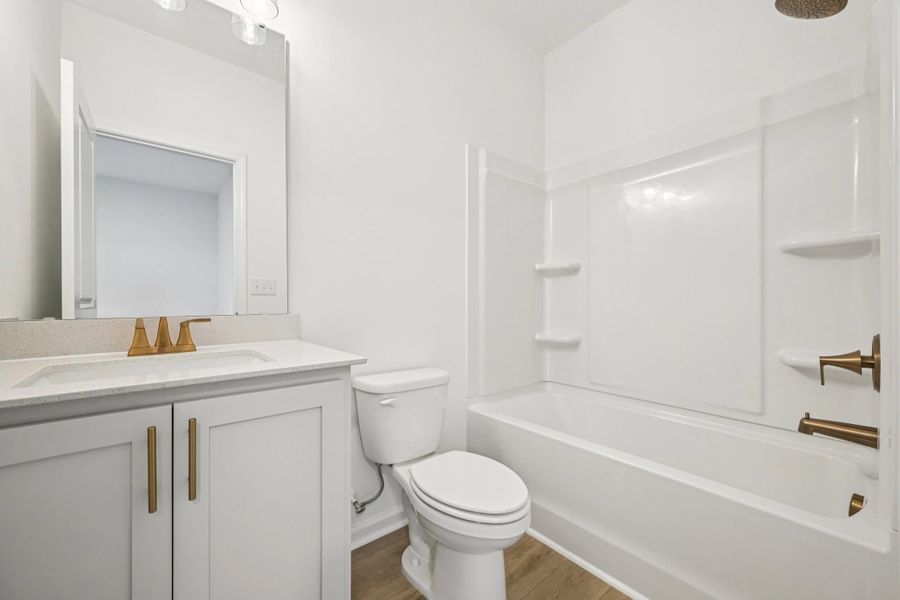 Bath 4 featuring the AW Collection® Serene - Earth-toned surfaces bring warmth and calm.