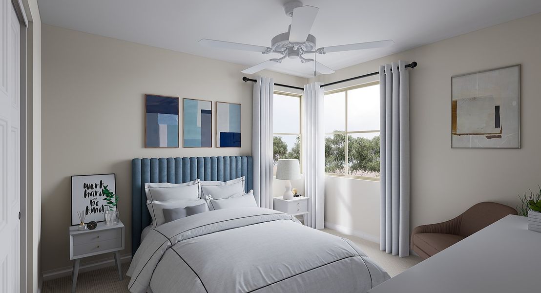 Representative furnished interior of a home built from the Sabino Plan 4506 by Tri Pointe Homes in Waterston Central, Gilbert (Image 12).