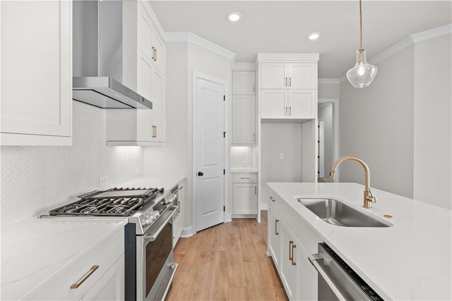 Furnished interior view inside a new home in Promenade at Sawnee Village, Cumming (Image 36).