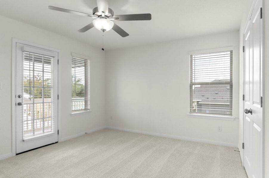 Spacious, unfurnished interior of a new home in Blanco Vista, San Marcos (Image 16). Spacious, unfurnished interior of a new home in Blanco Vista, San Marcos (Image 16).