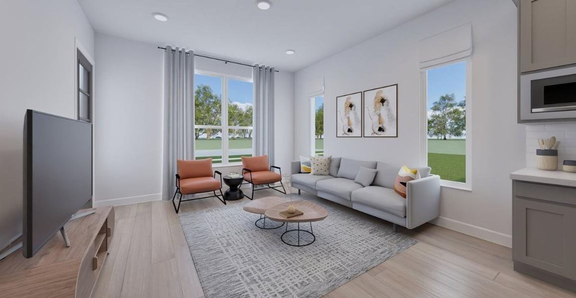 Pics are not of actual home.  They are a representative of a home of the same floor plan