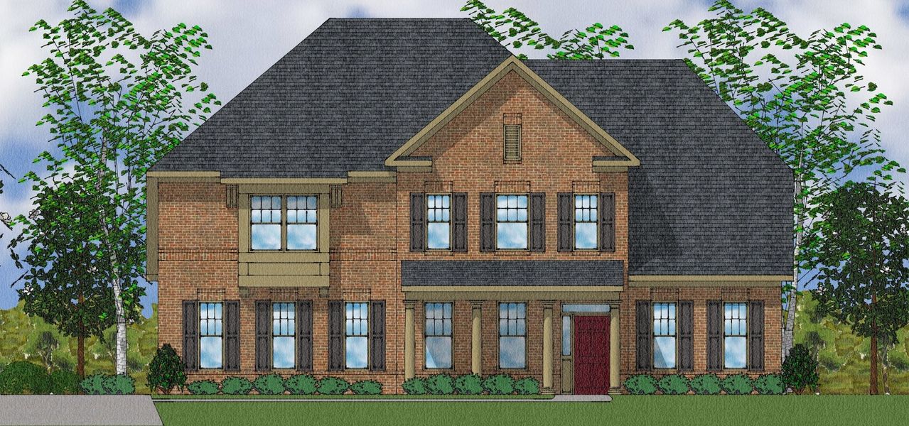 Representative exterior photo of a completed home built from the Livingston - Elite Collection by Mungo Homes in Walnut Grove, Easley, SC (Image 34).