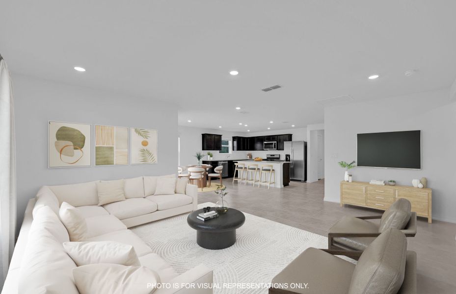 Furnished interior view inside a new home in Wells Landing, Jacksonville (Image 7).