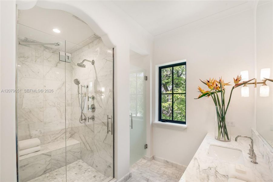 Furnished interior view inside a new home in , Coral Gables (Image 6).
