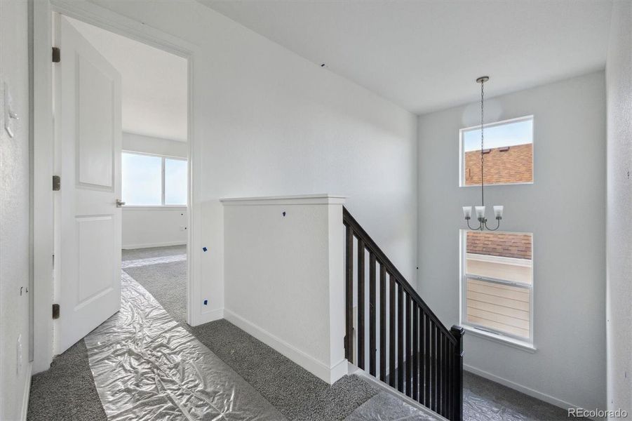 Furnished interior view inside a new home in Harvest Crossing, Aurora (Image 8).