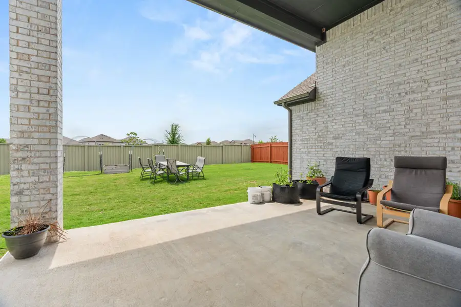 Exterior details and patio area of a home in Santa Rita Ranch, Liberty Hill (Image 4).