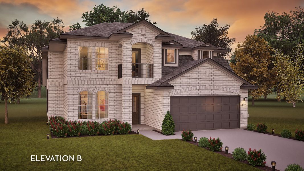 Representative exterior photo of a completed home built from the Silverthorne by CastleRock Communities in Sundance Cove, Crosby, TX (Image 2).