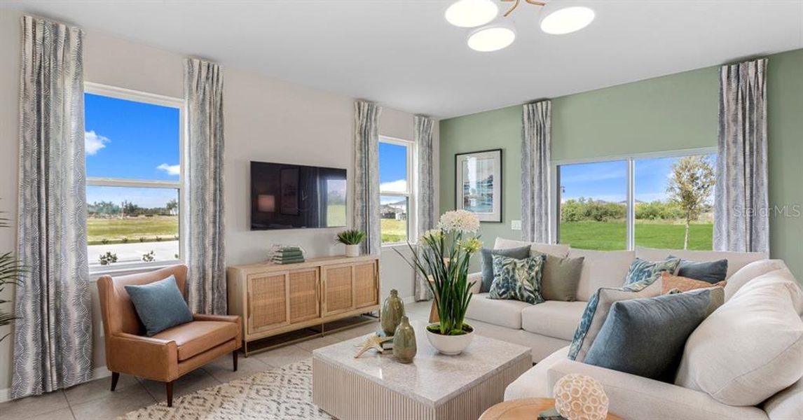 Furnished interior view inside a new home in Oakfield Trails, Parrish (Image 19).
