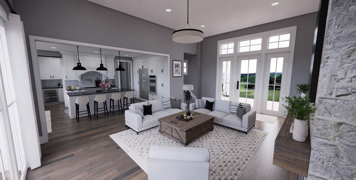 Furnished interior view inside a new home in , Dripping Springs (Image 22).