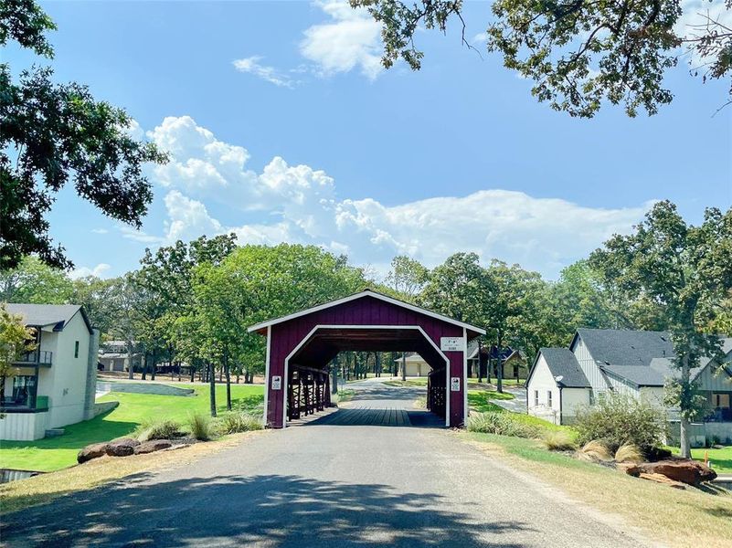 Vintage Red Bridge