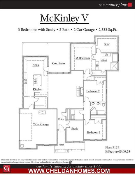 2D floor plan layout of this home in Terra Vista Estates, Springtown, TX (Image 3).