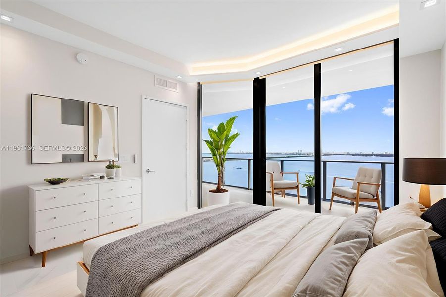 Master--Virtually staged- Extra lightening Master Bedroom