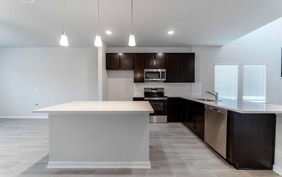 Furnished interior view inside a new home in Swenson Heights, Seguin (Image 5).