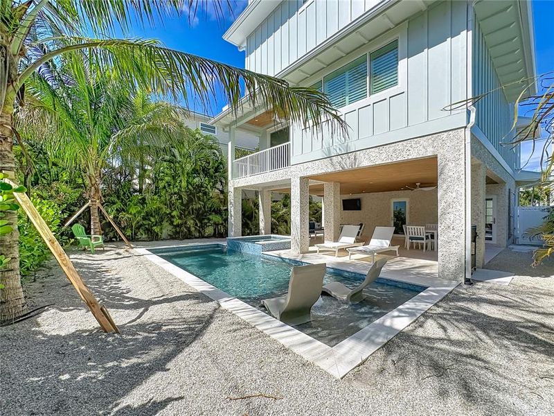Exterior details and patio area of a home in , Bradenton Beach (Image 44).
