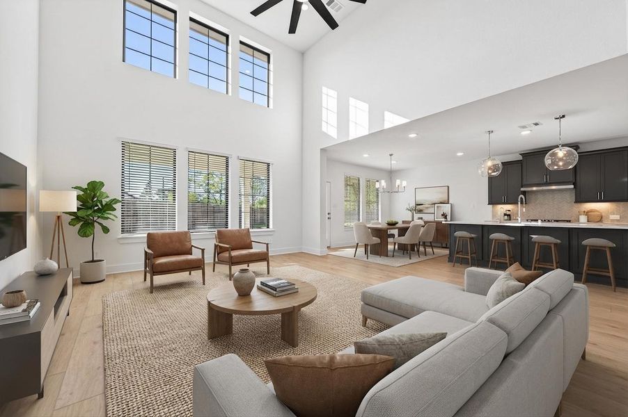 Furnished interior view inside a new home in Sorella, Tomball (Image 5).