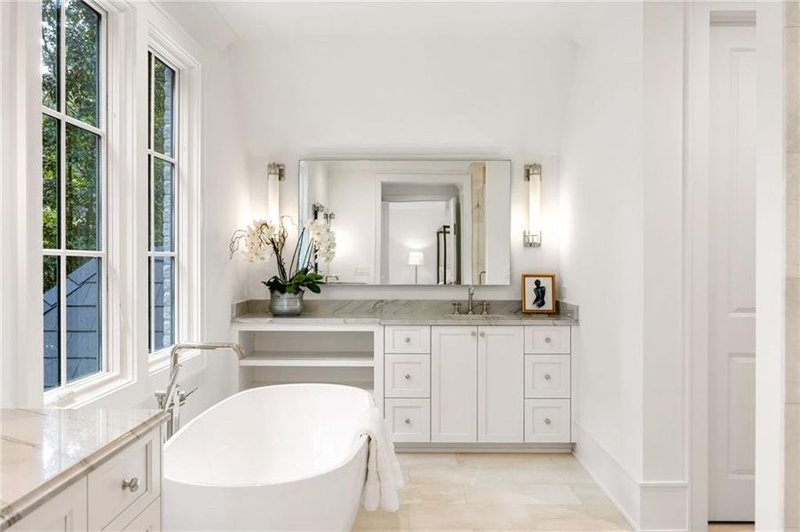Furnished interior view inside a new home in , Atlanta (Image 45).