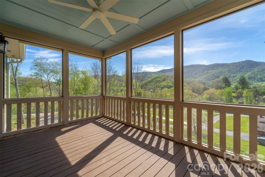 Exterior details and patio area of a home in , Waynesville (Image 20).