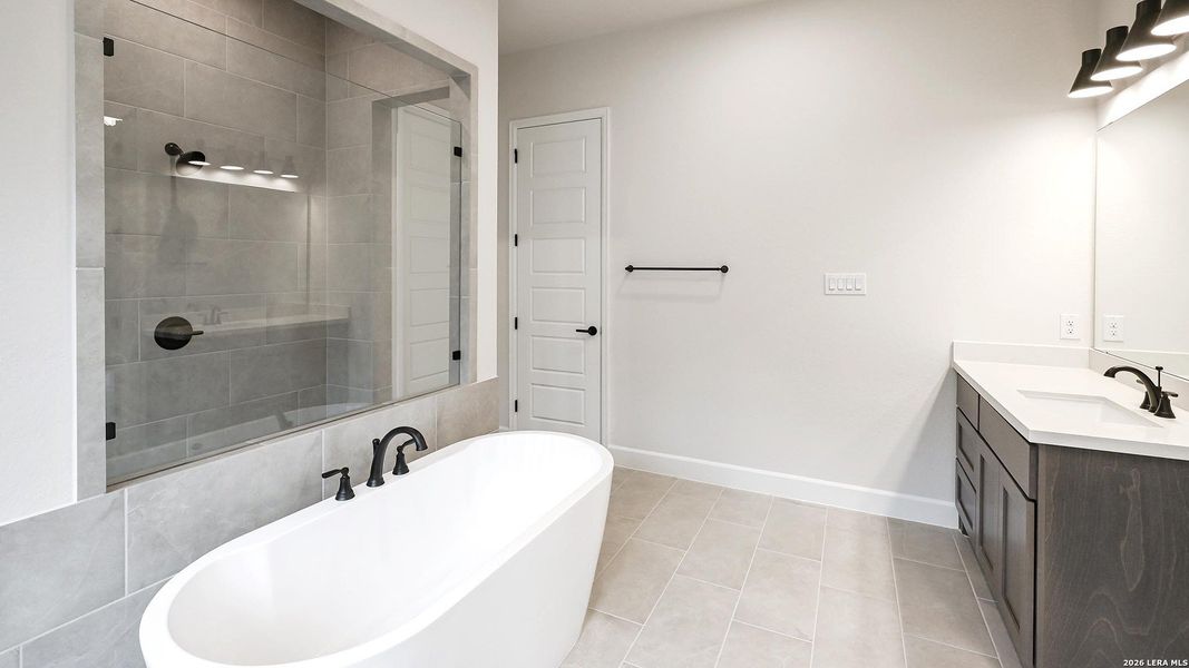Furnished interior view inside a new home in Veramendi, New Braunfels (Image 6).