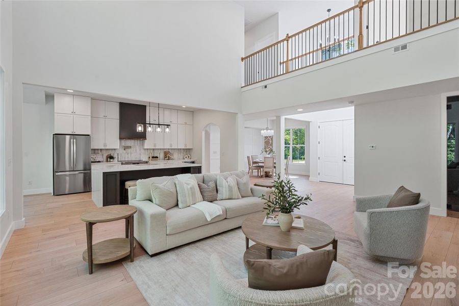 Furnished interior view inside a new home in , Clover (Image 8).