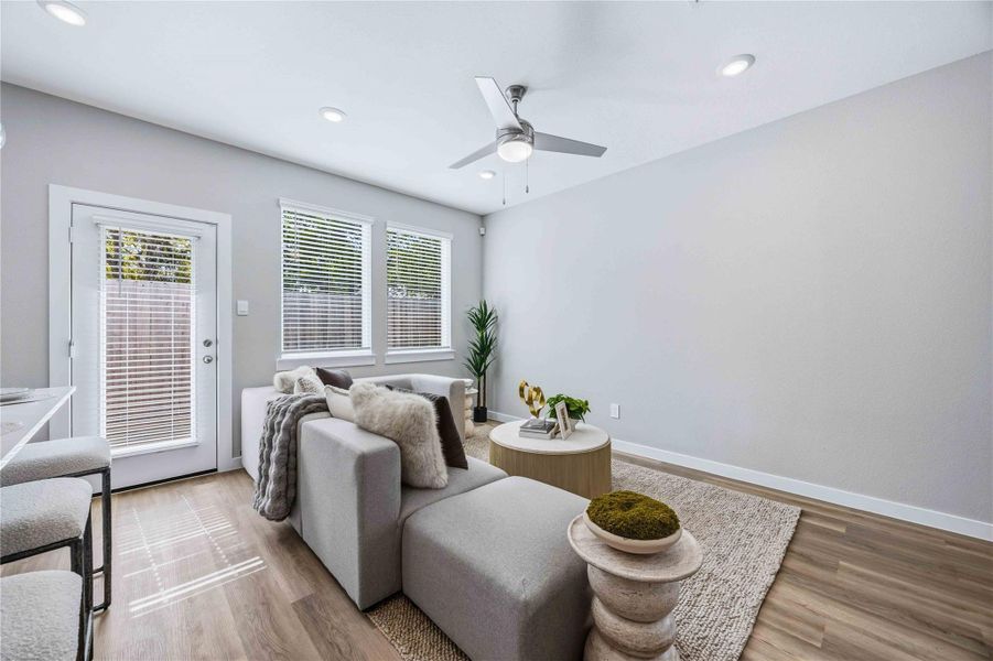 Furnished interior view inside a new home in Highland Court, Houston (Image 17).