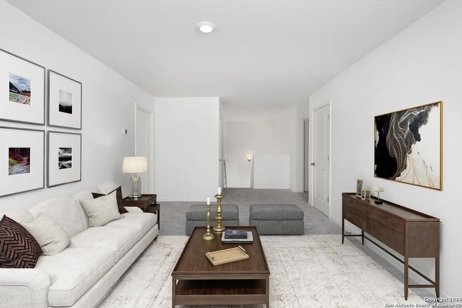 Furnished interior view inside a new home in Hennersby Hollow, San Antonio (Image 12).