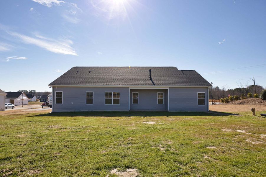 Representative exterior photo of a completed home built from the Carver by Caviness & Cates Communities in Maggie Way, Wendell, NC (Image 145).