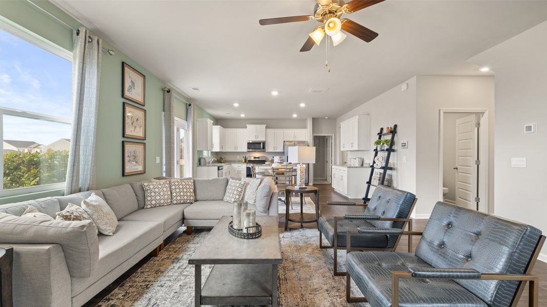 Representative furnished interior of a home built from the MANSFIELD by D.R. Horton in Carolina Groves, Moncks Corner (Image 5).