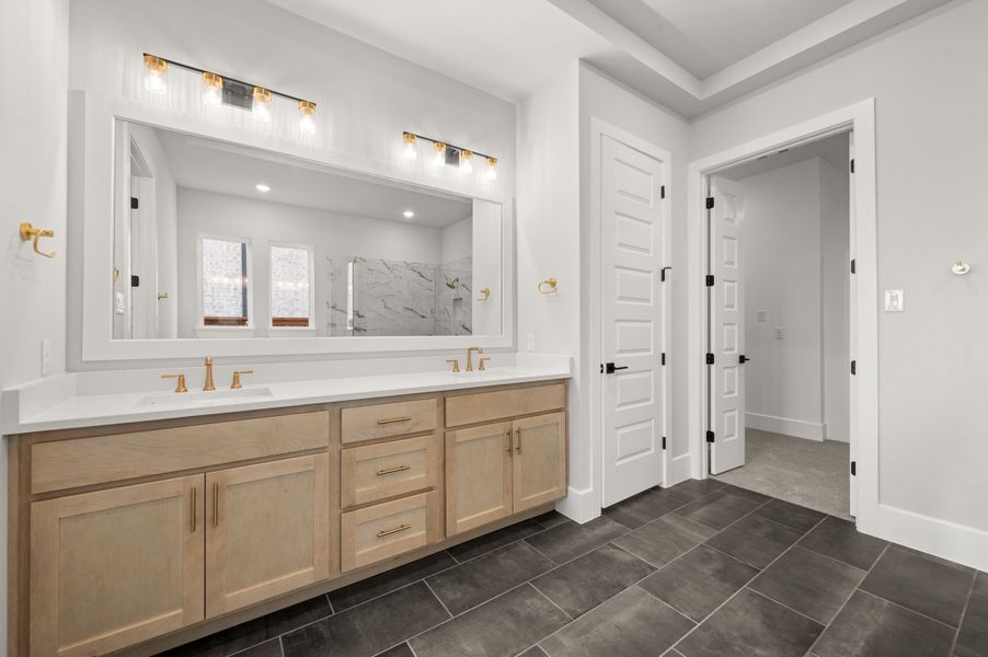 Representative furnished interior of a home built from the Aspen by Stonefield Homes in Rio Vista at Kelly Ranch, Aledo (Image 11).