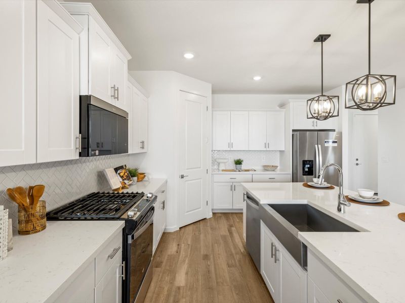 Furnished interior view inside a new home in Meritage Homes by Teravalis - Reserve Series, Buckeye (Image 5).