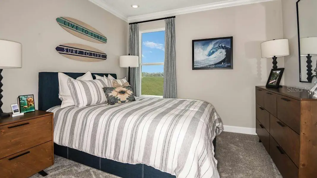 Furnished interior view inside a new home in Colbert Landings, Palm Coast (Image 17). Furnished interior view inside a new home in Colbert Landings, Palm Coast (Image 17).