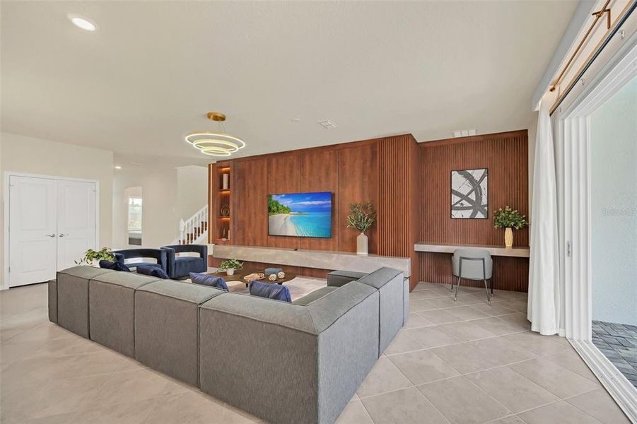 Furnished interior view inside a new home in , Clermont (Image 5).