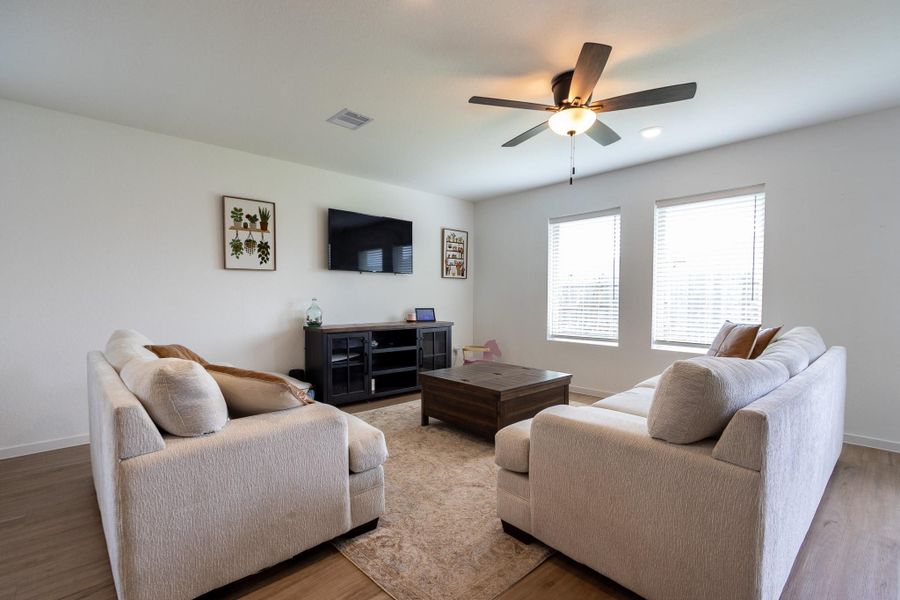 Furnished interior view inside a new home in Samara, League City (Image 6).