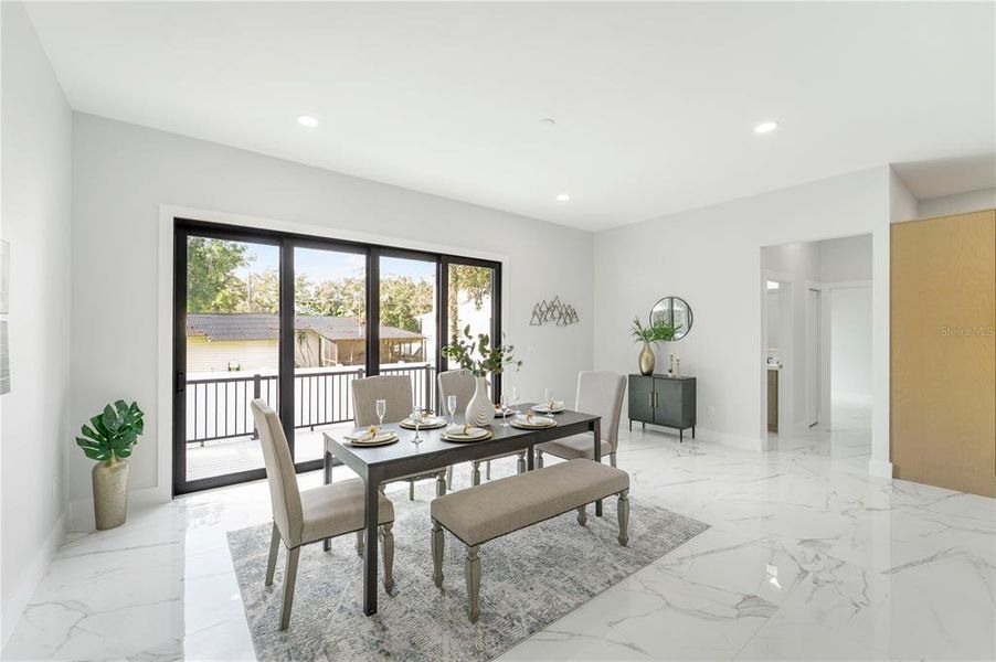 Furnished interior view inside a new home in , Tampa (Image 30).