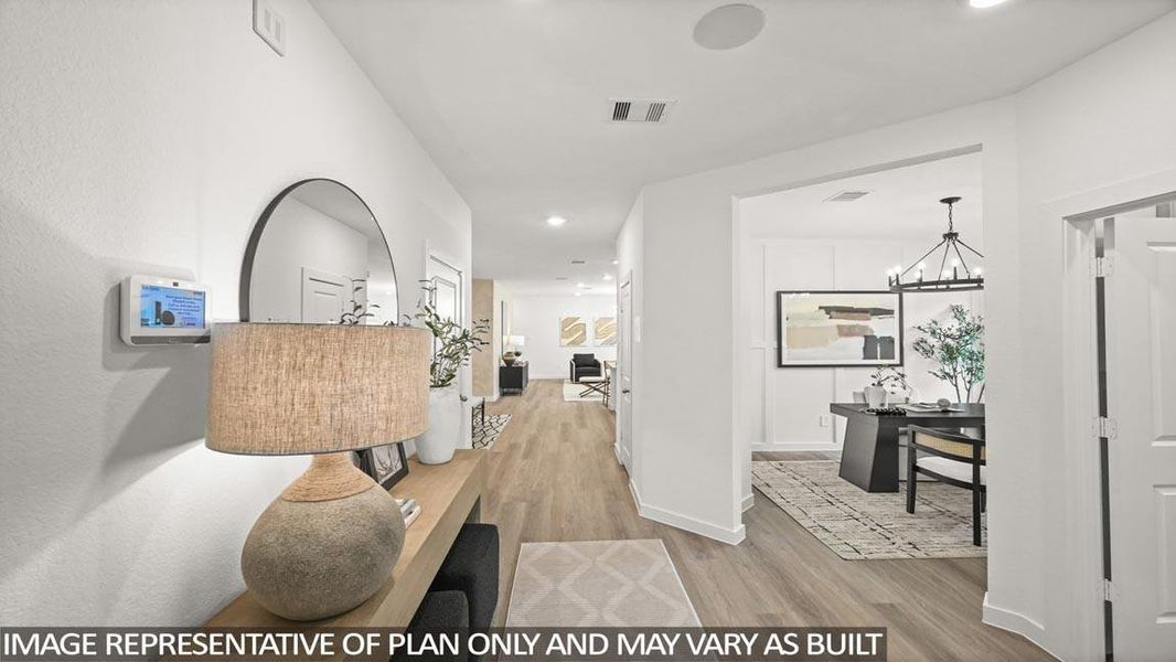 Furnished interior view inside a new home in Silverthorne, Conroe (Image 6).