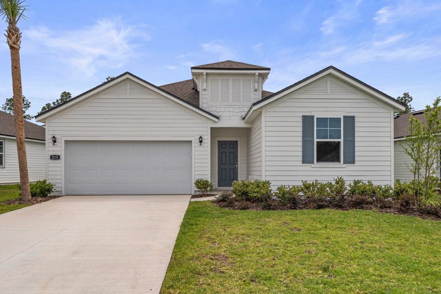 Palmetto Floorplan Lot 145 Exterior at Seminole Palms in Palm Coast Palmetto Floorplan Lot 145 Exterior at Seminole Palms in Palm Coast