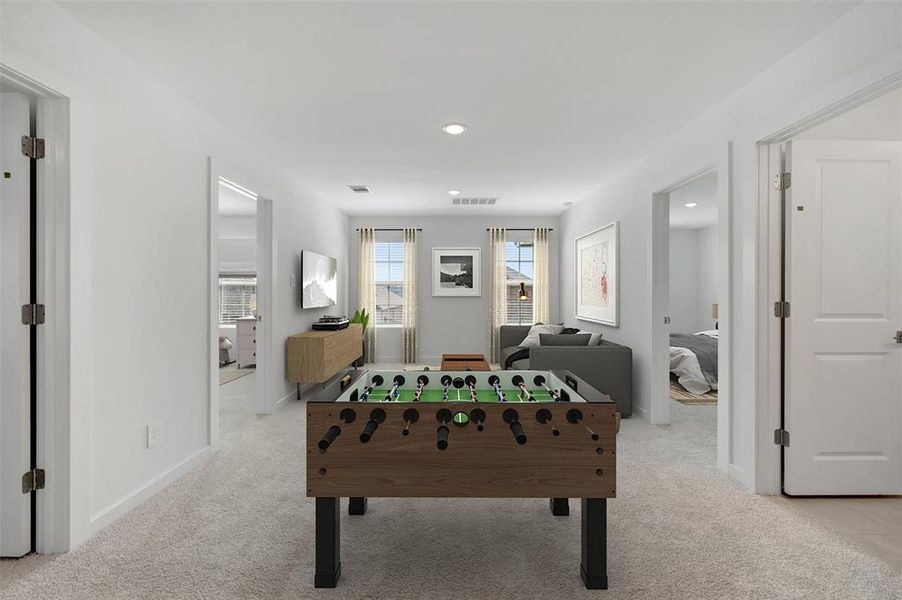 Furnished interior view inside a new home in Aspire at Reunion, Newark (Image 25).