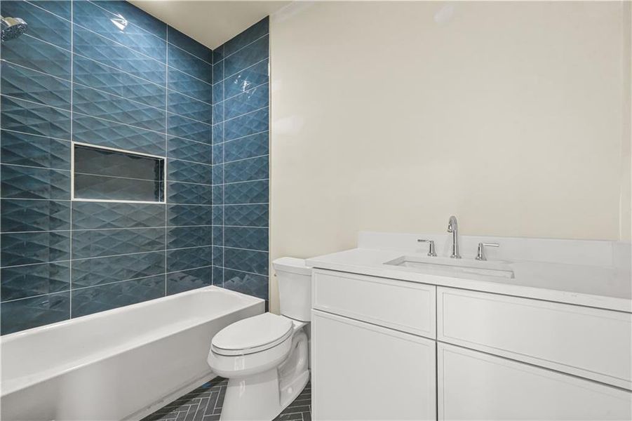 Furnished interior view inside a new home in , Atlanta (Image 11).