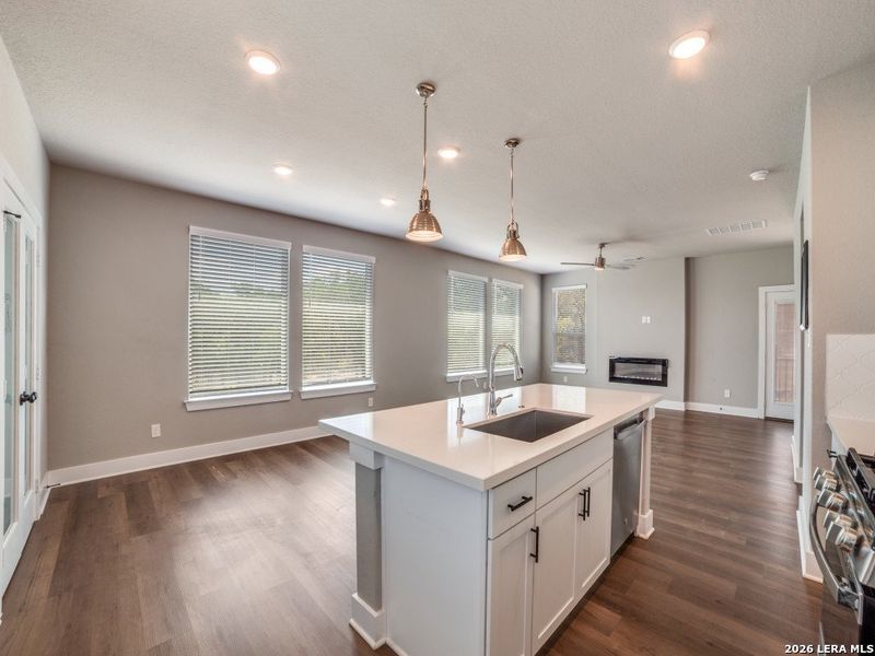 Furnished interior view inside a new home in Stillwater Ranch, San Antonio (Image 16).