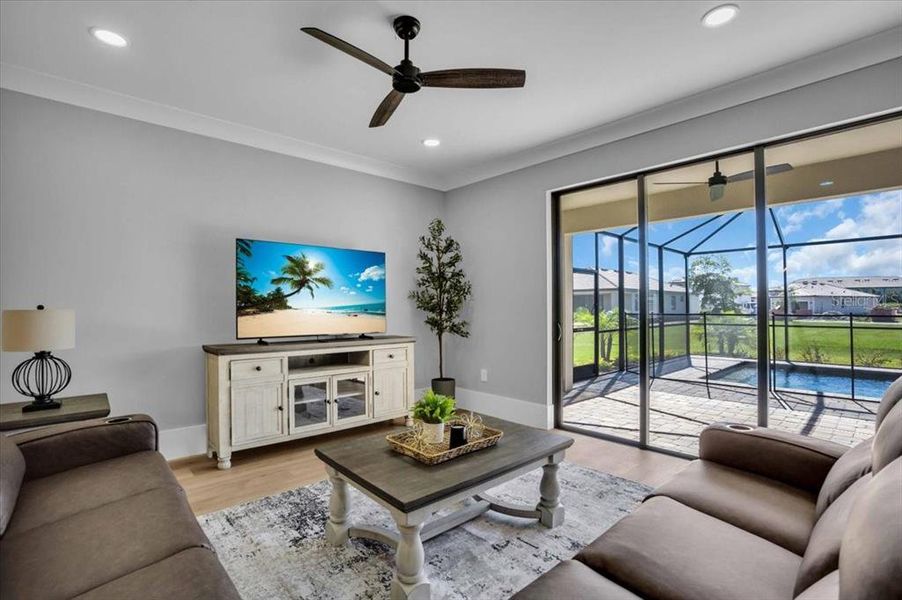 Furnished interior view inside a new home in , Bradenton (Image 10). Furnished interior view inside a new home in , Bradenton (Image 10).