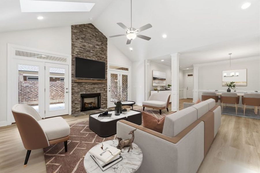 Furnished interior view inside a new home in Weybridge, Burlington (Image 12).