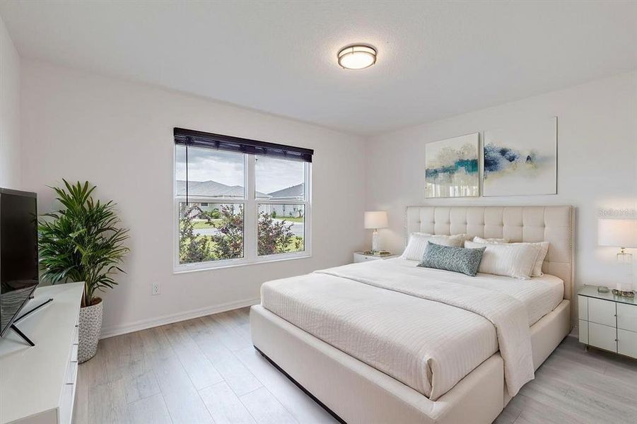 Furnished interior view inside a new home in , The Villages (Image 9).