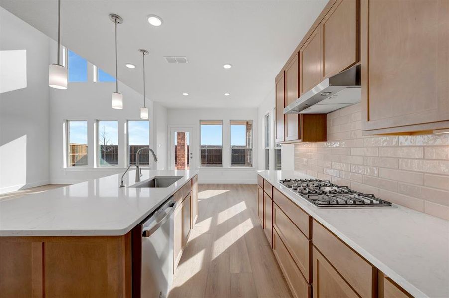 Furnished interior view inside a new home in Lily Creek at Sutton Fields, Aubrey (Image 12).