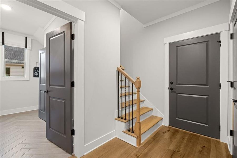 Spacious, unfurnished interior of a new home in Soleil Belmont Park, Canton (Image 21).