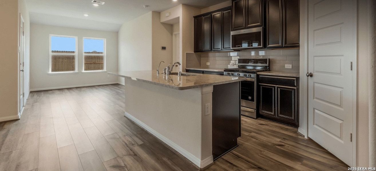 Furnished interior view inside a new home in Remington Ranch, San Antonio (Image 3).