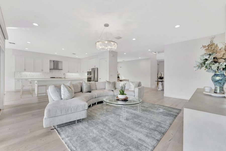 Furnished interior view inside a new home in , Boca Raton (Image 13). Furnished interior view inside a new home in , Boca Raton (Image 13).